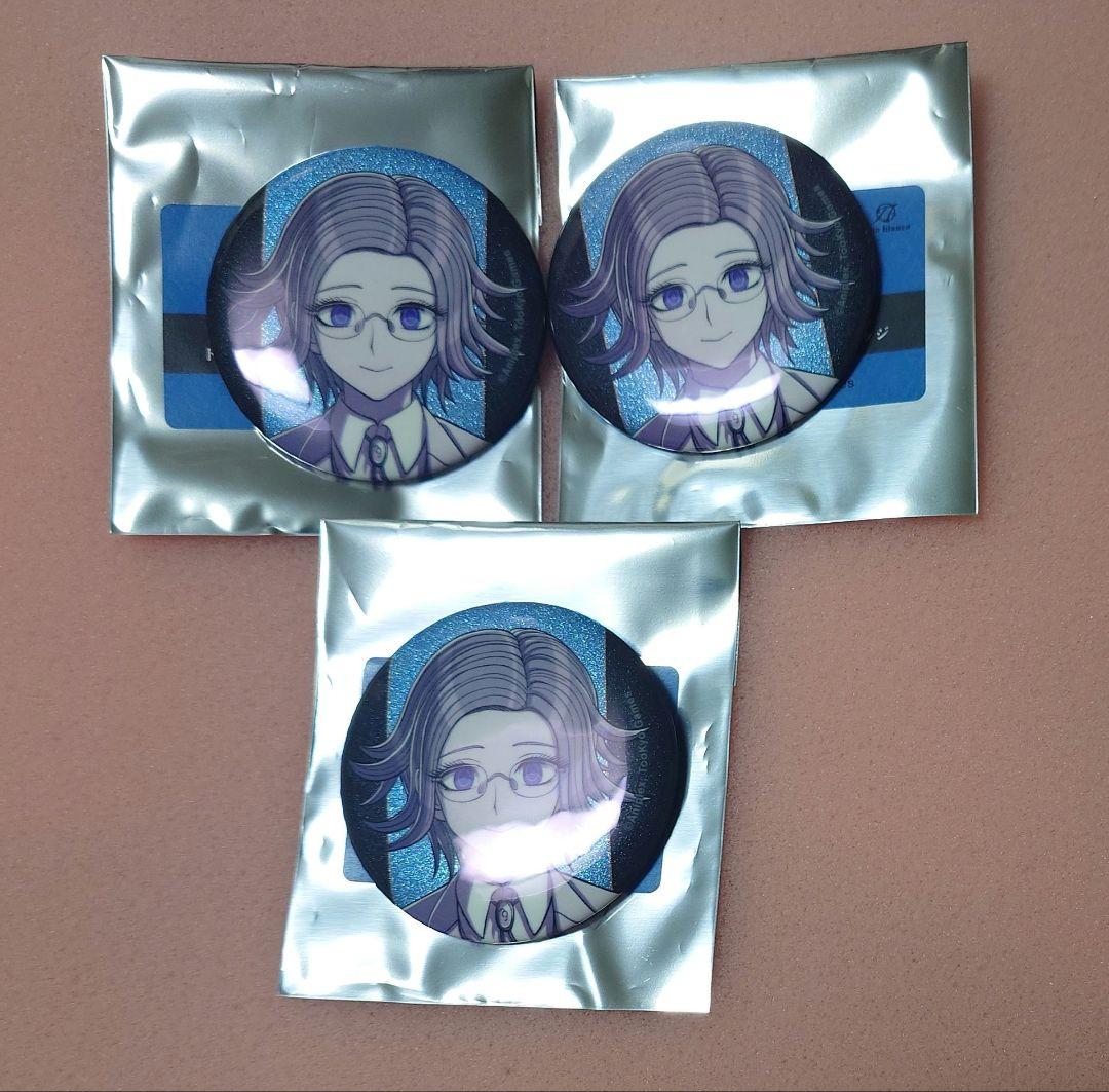 ハンドレッドライン HUNDRED LINE 蒼月衛人 グリッター缶バッジ 3点