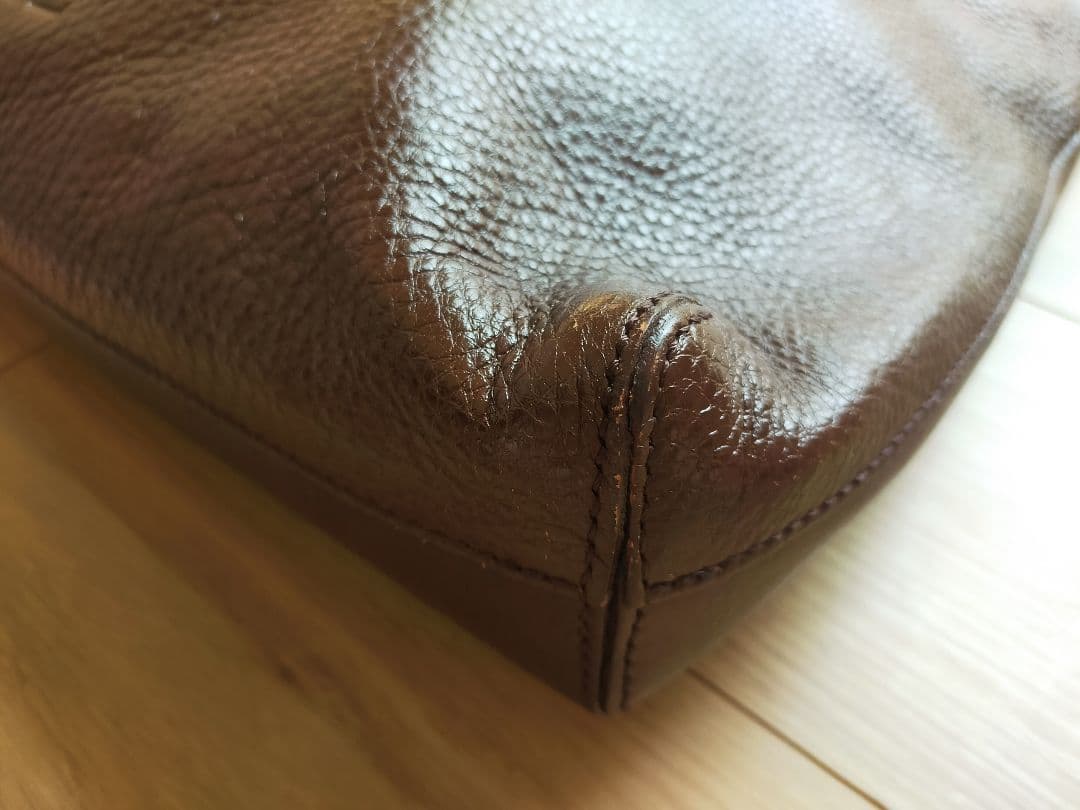 美品HIROFU ヒロフ　ワンショルダー　レザーバッグブラウン系