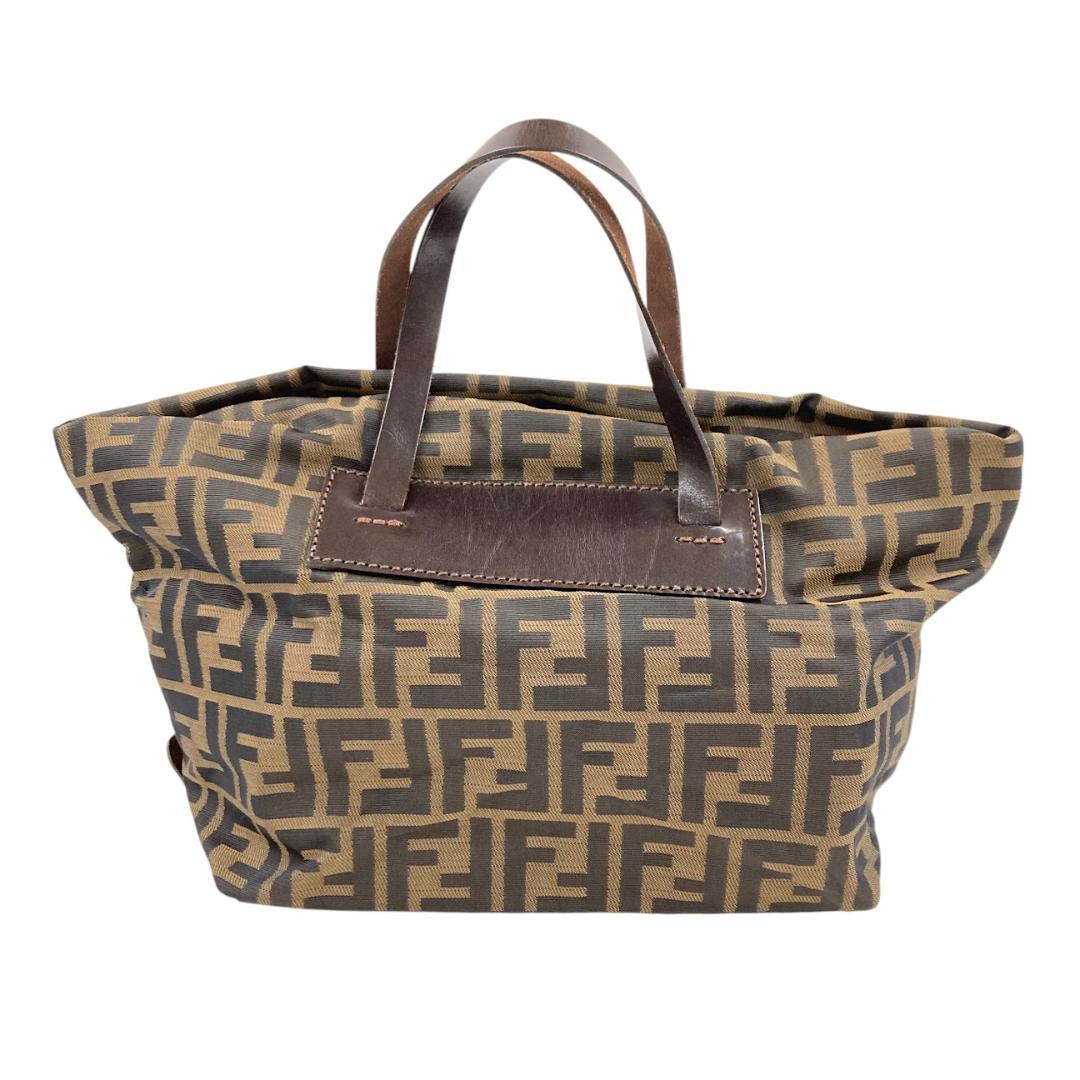FENDI フェンディ ズッカ柄 ハンドバッグ ミニバッグ ブラウン