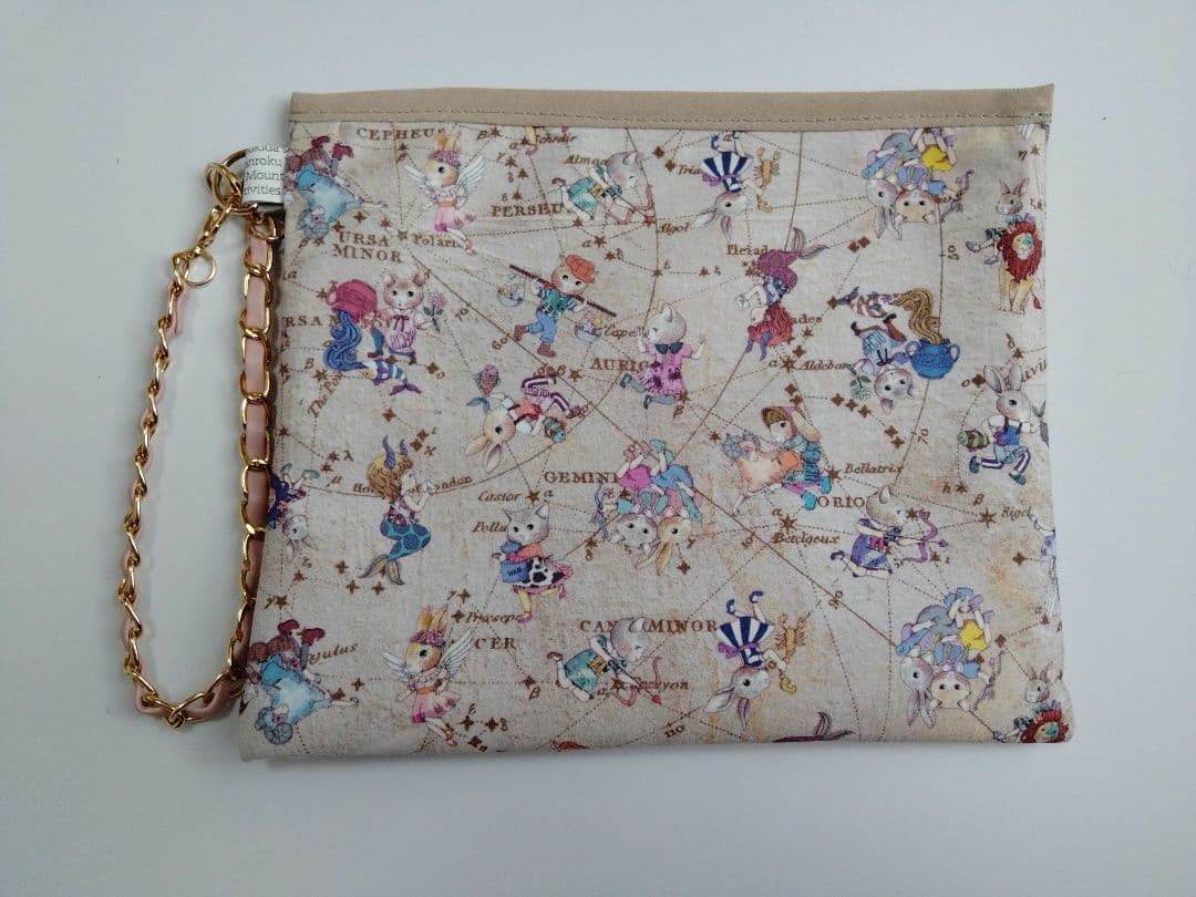ラヴィ☆タロットカード＆星座柄　クリアファスナーポーチ