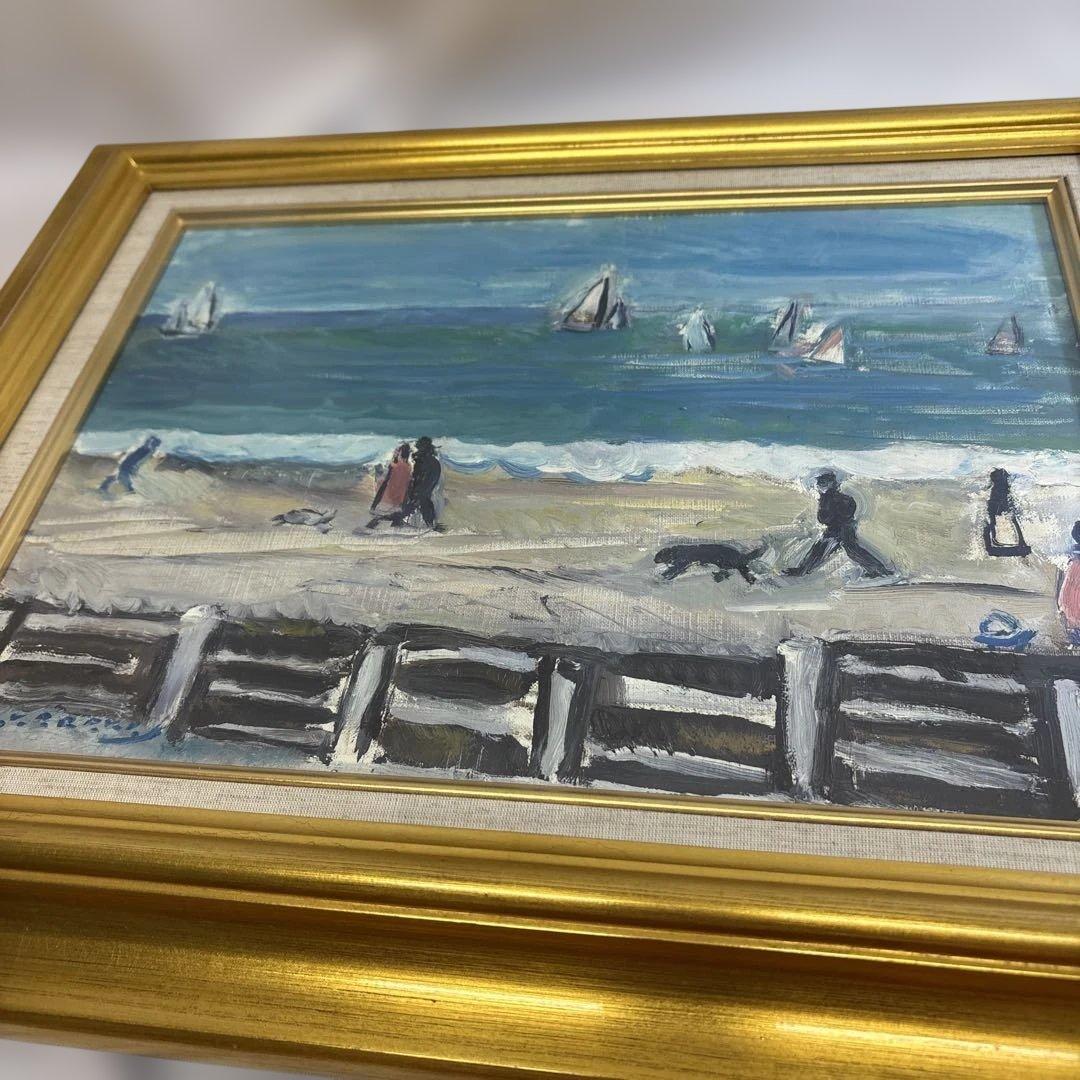 日曜日のドーヴィル海岸（ノルマンディー地方）唐川武