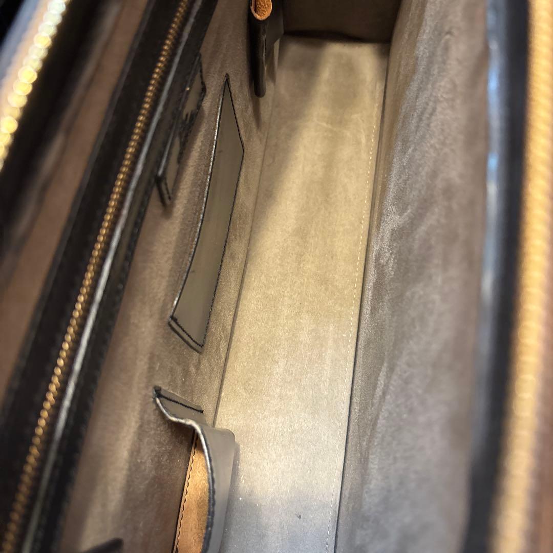 ココマイスター バンガーブリーフ 黒 ショルダー付 ブライドルレザー