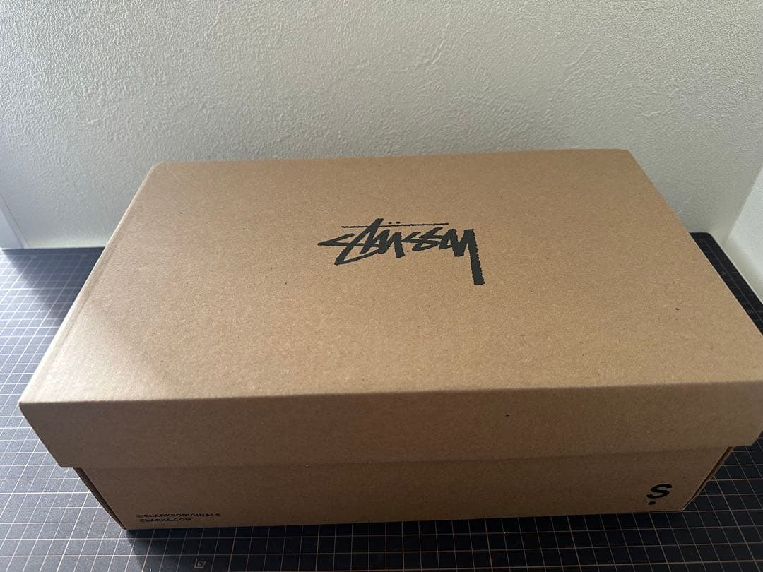 靴 STUSSY x CLARKS Wallabee UK10 SAGE