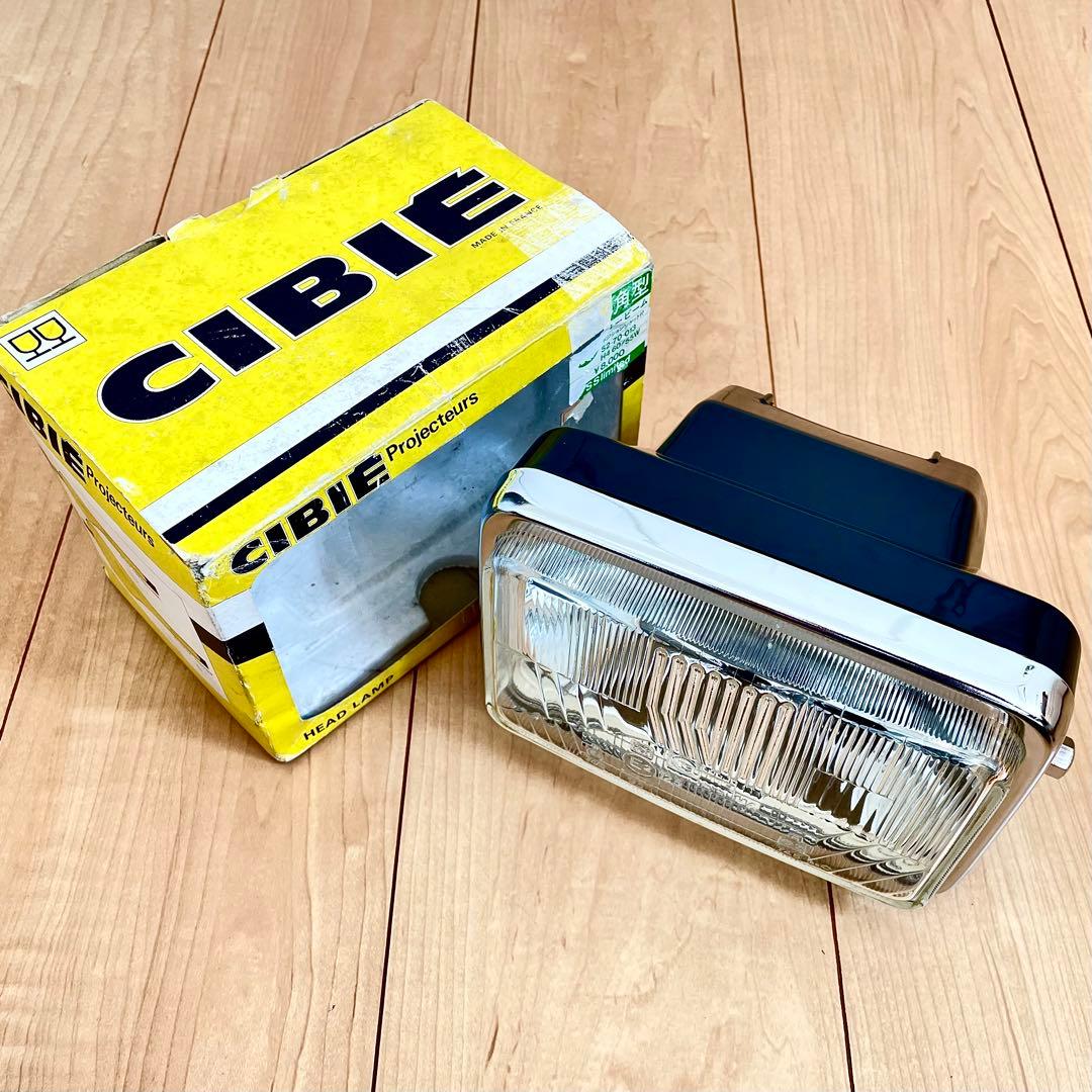 シビエ CIBIE 角型 ヘッドライト CBR400F 当時物 角目 マーシャル