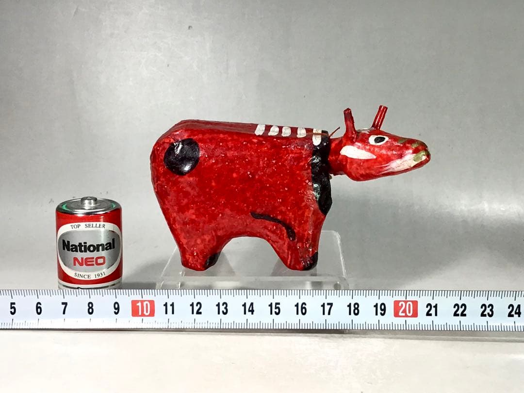 戦前 戦後 首振り 赤べこ 張子 人形 五十嵐民芸 郷土玩具 会津 牛 こけし