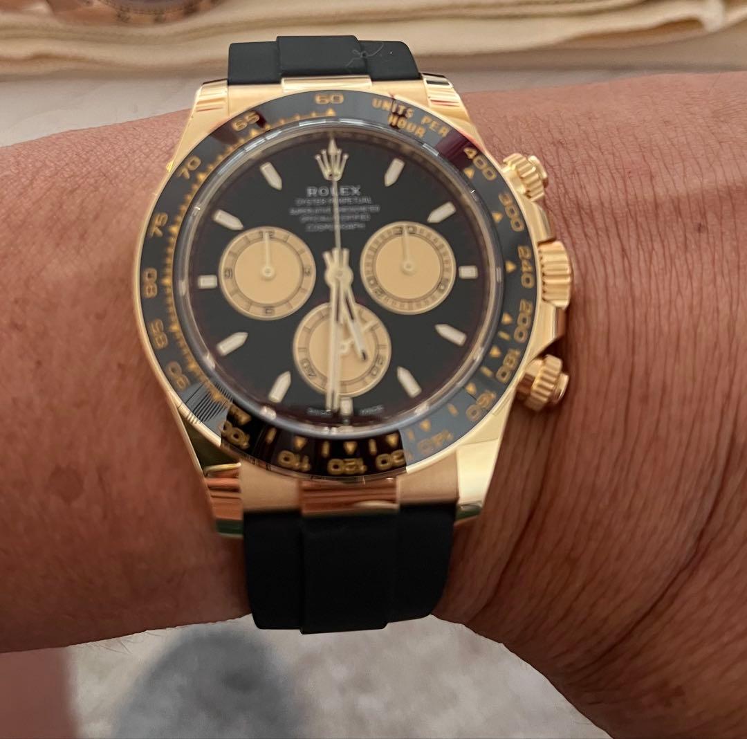 ロレックスデイトナ　純正オイスターフレックスラバーベルト　DFセット