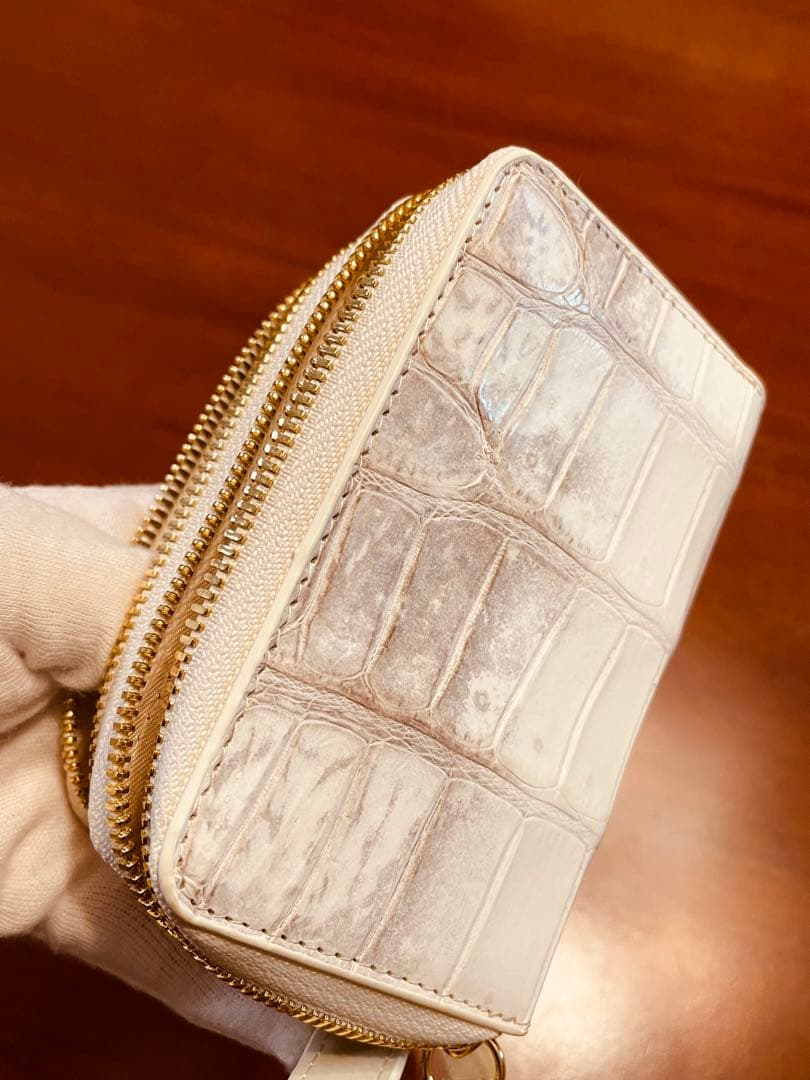 SALE 送料無料 新品 本革 ヒマラヤクロコダイルレザー ミニウォレット