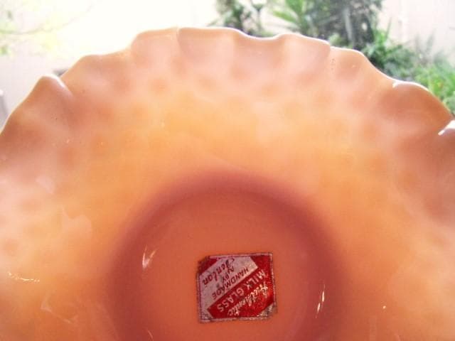 アメリカ製 フェントン社 ホブネイルガラスナッピーボウル レアカラー