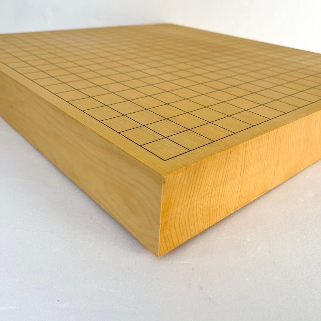 【美品】卓上囲碁盤　本榧　2寸　天地柾目　高級天然木　ハギ4枚造り　特撰　6㎝