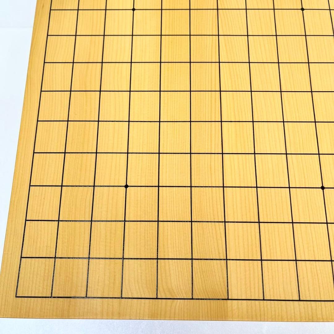 【美品】卓上囲碁盤　本榧　2寸　天地柾目　高級天然木　ハギ4枚造り　特撰　6㎝
