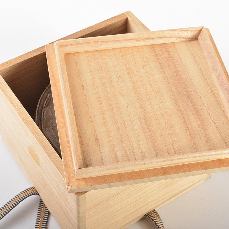 志野焼　絵志野　大橋秋二作　松文　手塩皿　小皿　五客　共箱　V　R7447