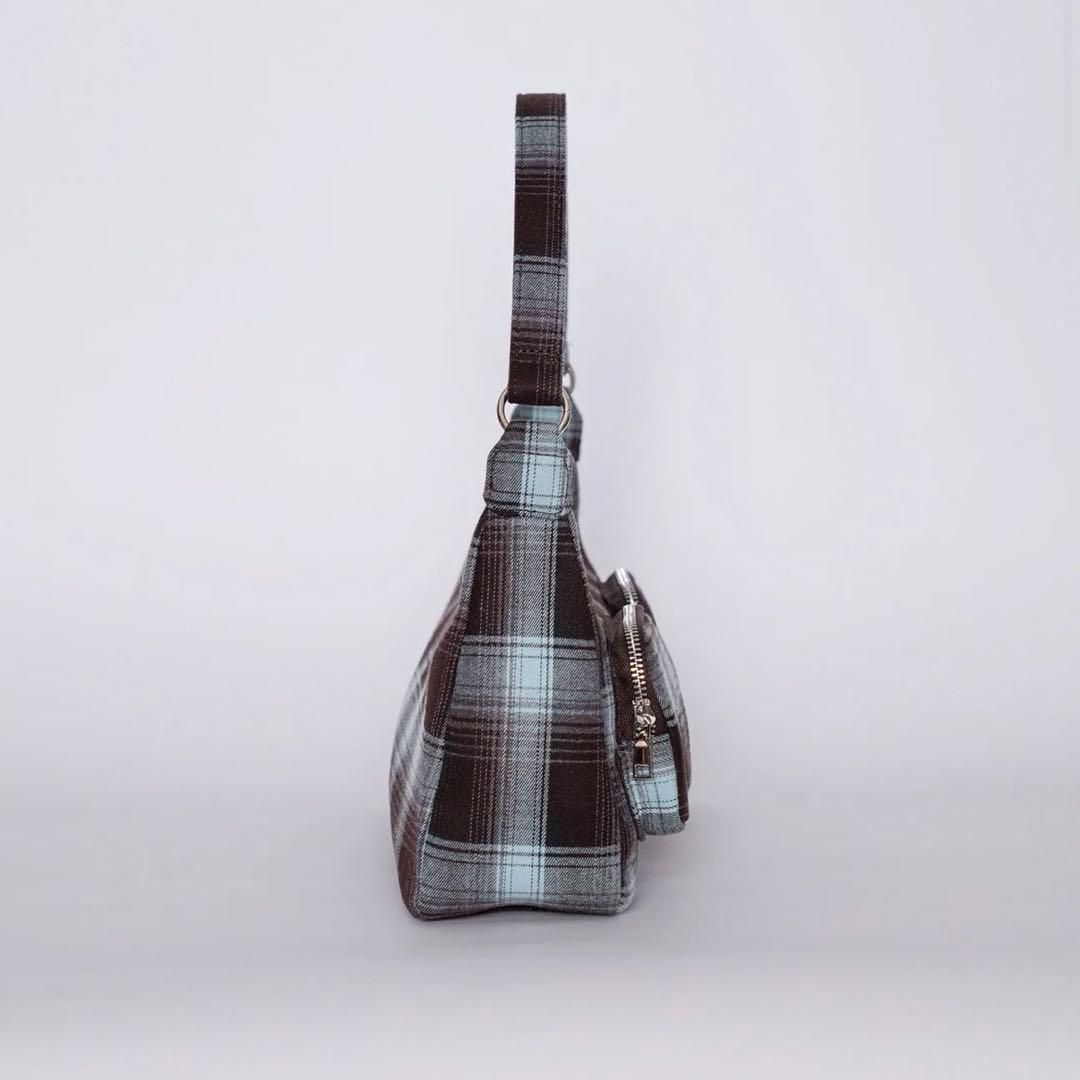バッグ ALLISON BROWN CHECK SHOULDER BAG