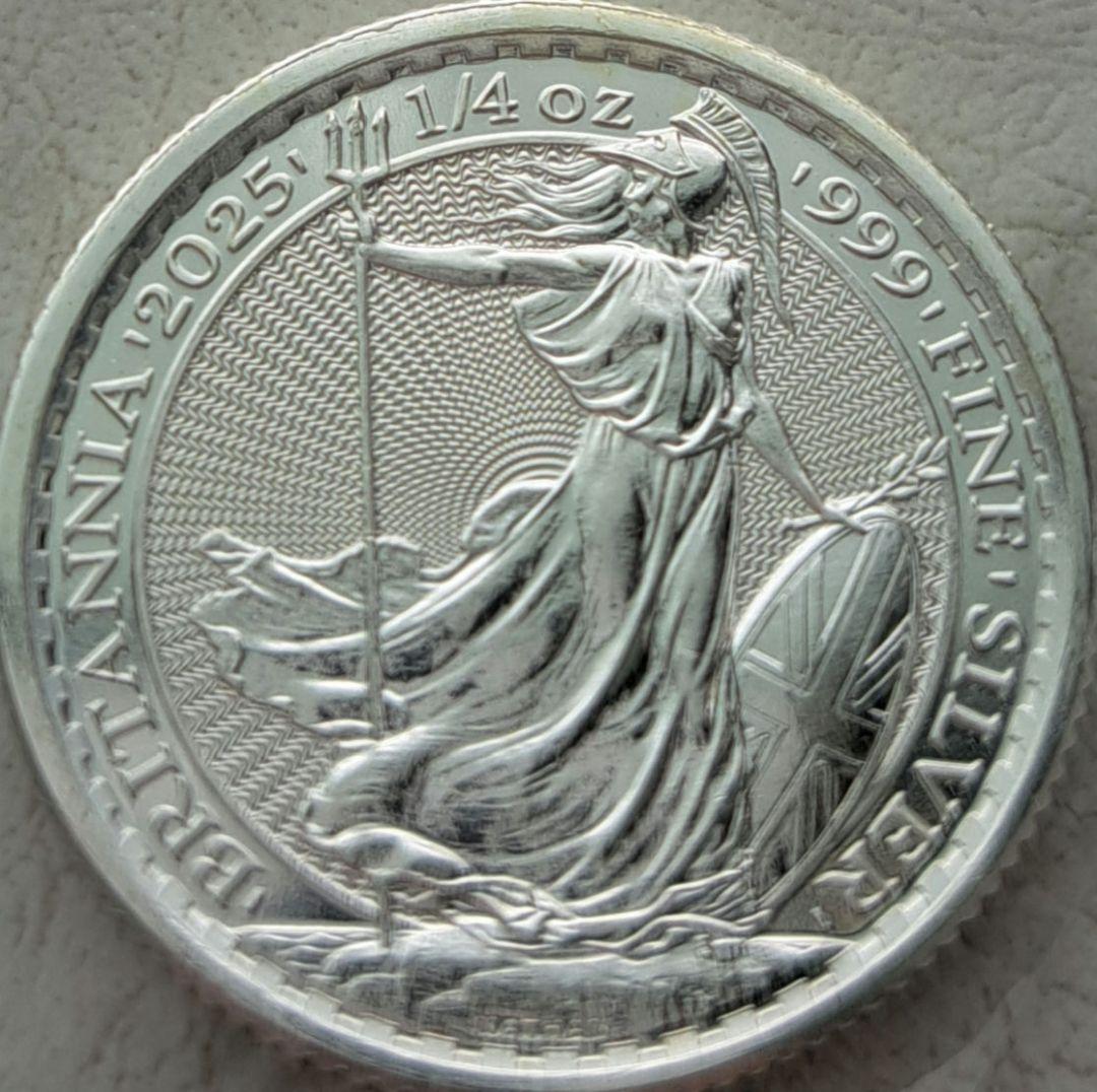 ブリタニア」純銀1/4オンス銀貨 - メルカリ