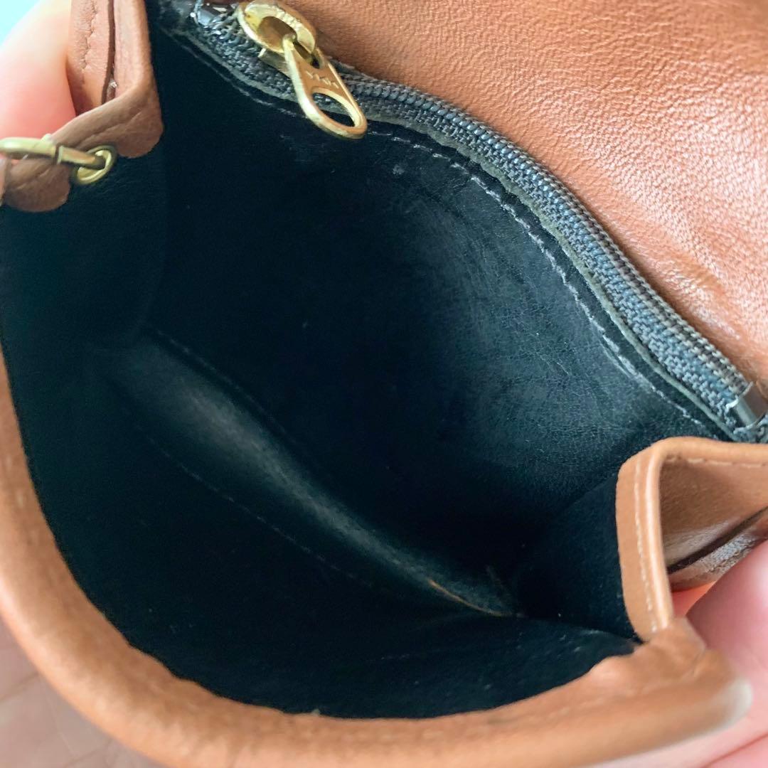 【オールドコーチ】COACH ケース　小銭入れ　ブラウン　キャメル　レア