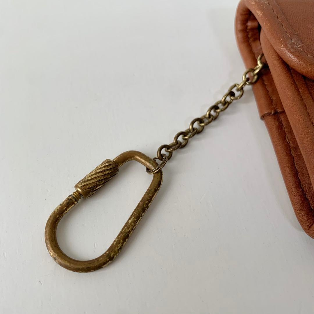 【オールドコーチ】COACH ケース　小銭入れ　ブラウン　キャメル　レア