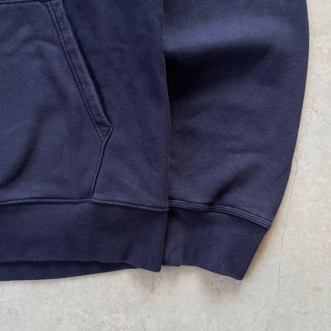 STUSSY ステューシー パーカー デカロゴ ネイビー