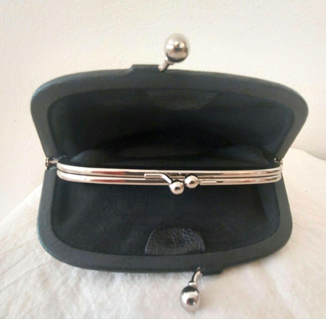 中川政七商店　親子がま口財布　鹿革　ブラック