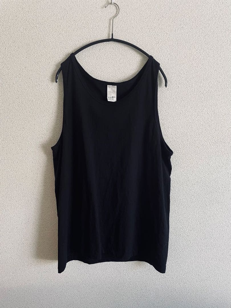 24SS COMOLI サープラスタンクトップ BLACK 2