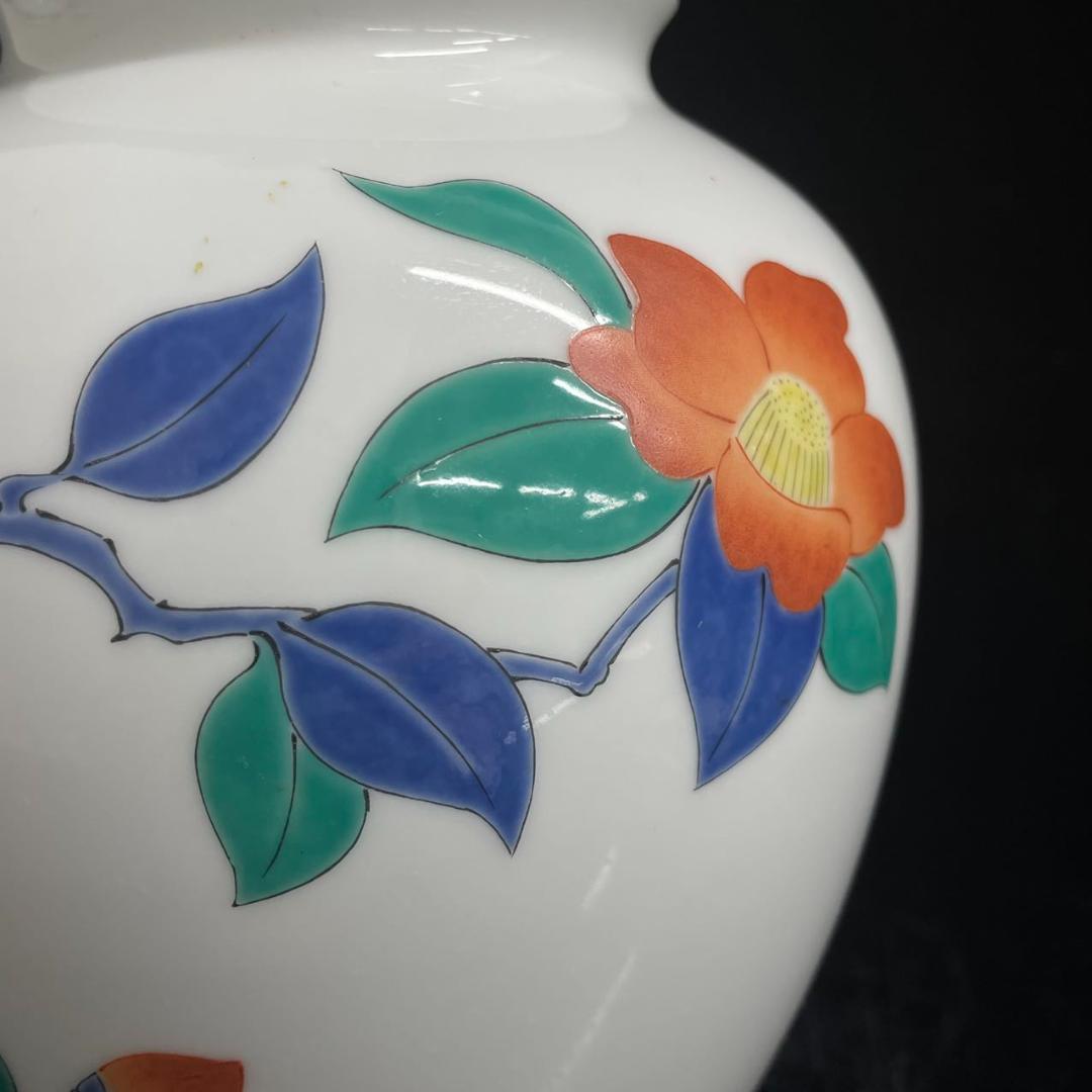 随心堂】香蘭社原画十三代酒井田柿右衛門作 花鳥図「春」