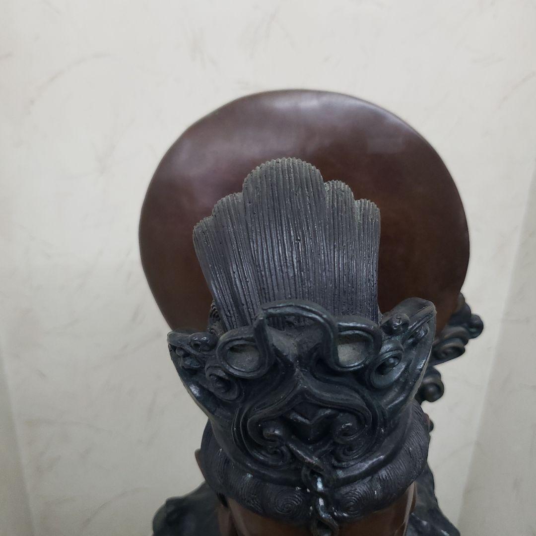 Bフライデー蔵出し特価金属製仏像風モダンアート彫刻 約68cm13,5kg作家物