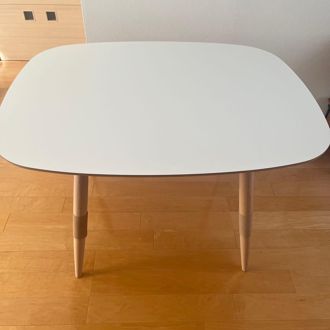 【カリモク60＋】Dテーブルホワイトピュアビーチ　ダイニングテーブル