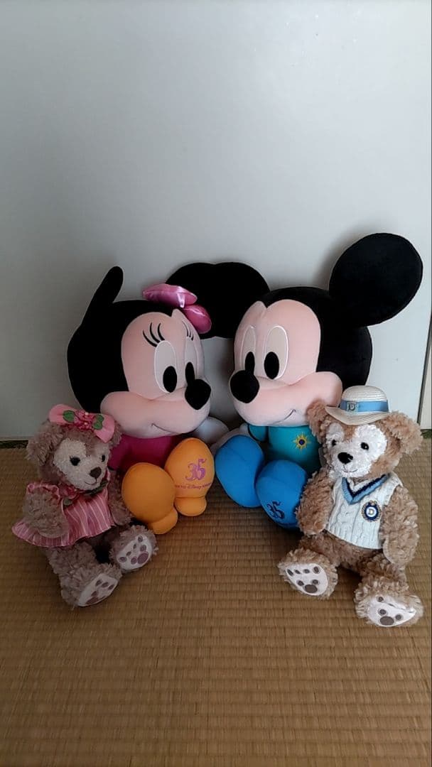ミッキー・ミニー・ダッフィー・シェリーメイ ぬいぐるみセット