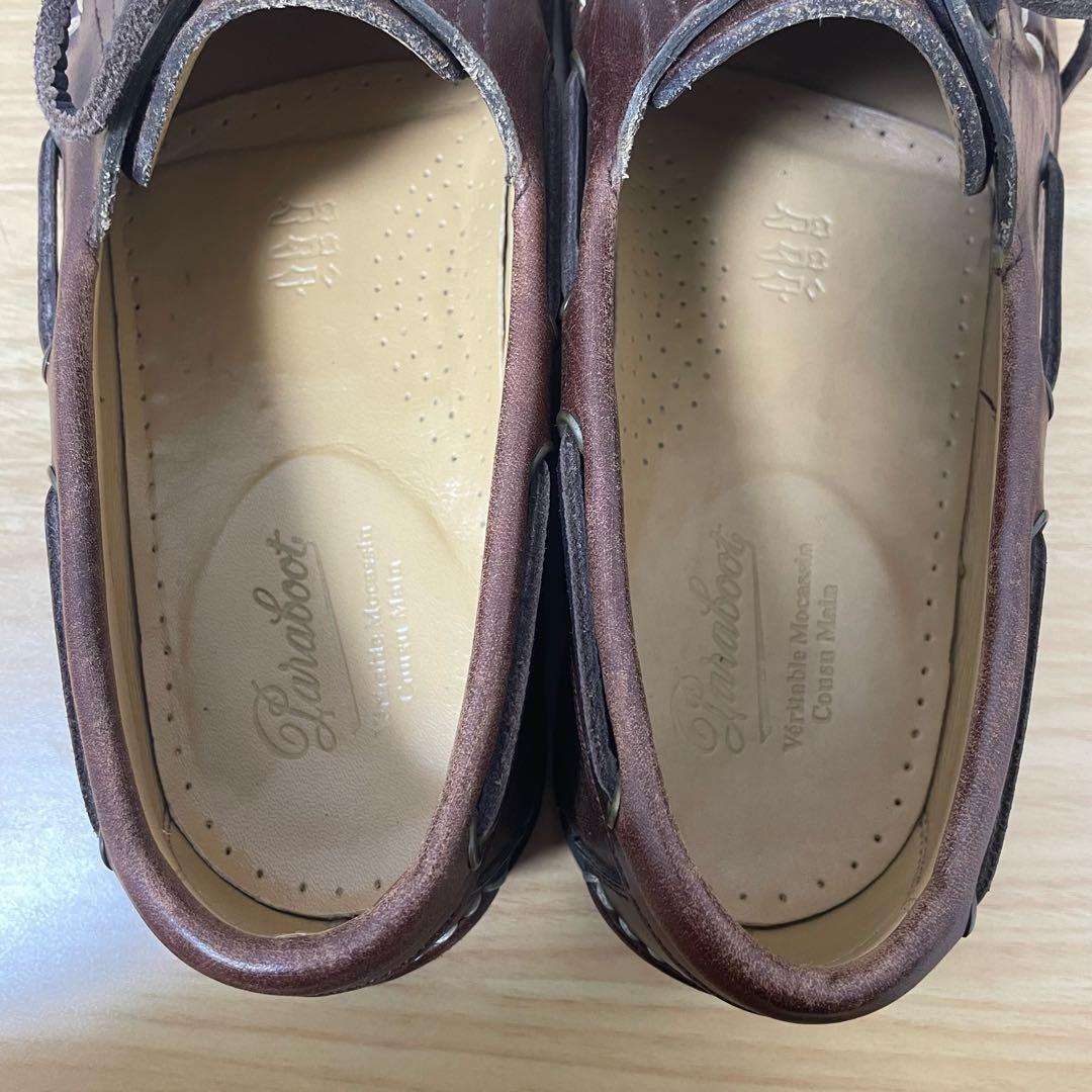 パラブーツ　デッキシューズ　MALO レザー　ブラウン　8.5