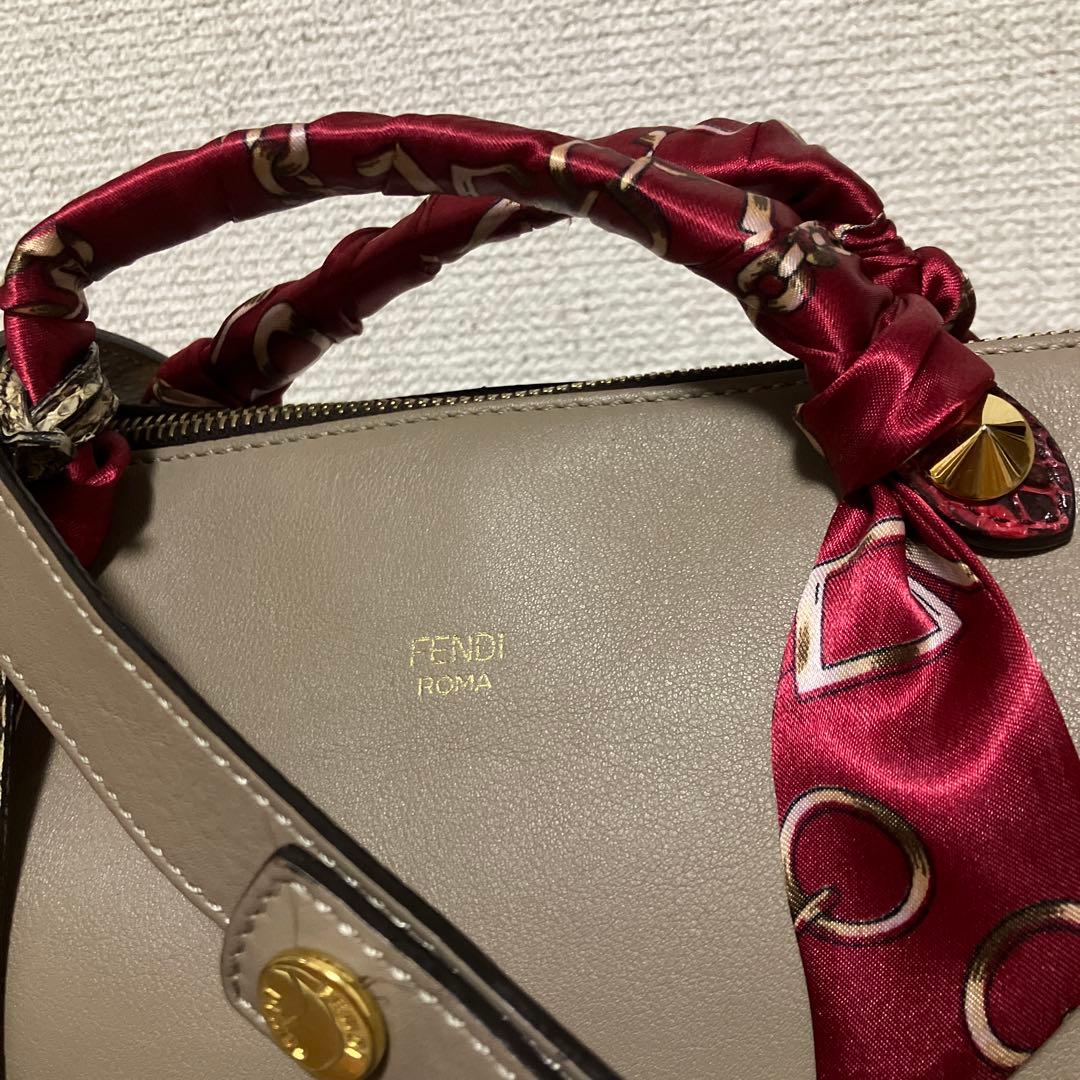 フェンディ バイザウェイ　パイソン 蛇革　2way ※ハンドル部要確認