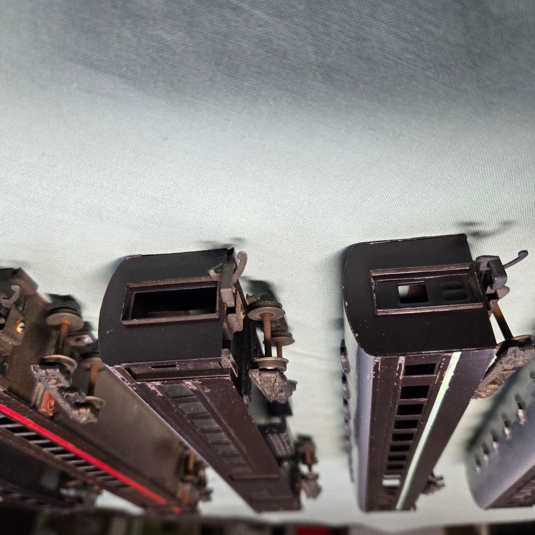 HO金属製客車6両(Aセット)。ジャンク品。