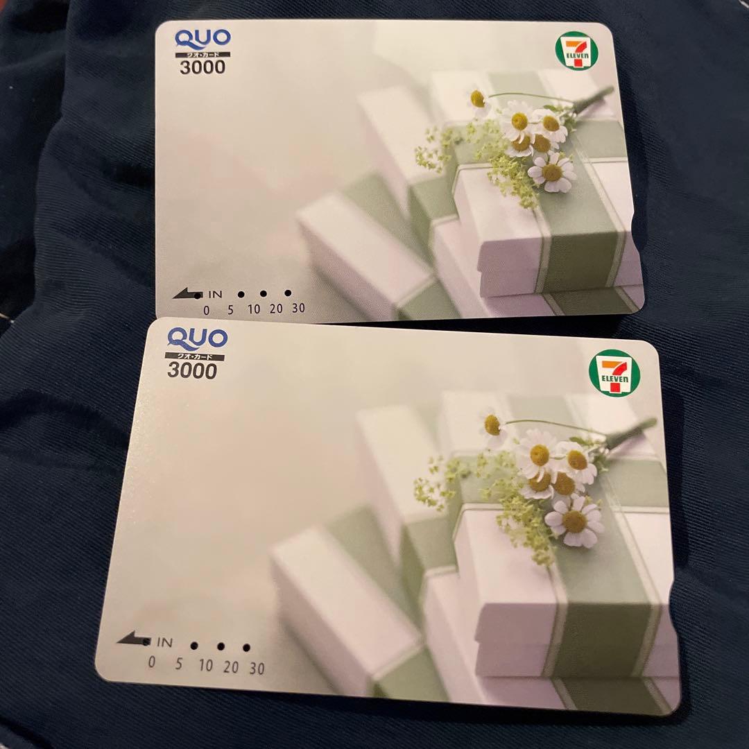 クオカード QUOカード 使用済み 5000分 セブンイレブン 花柄