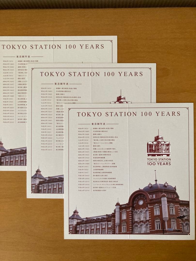 Suica JR東日本 東京駅開業100周年記念 限定品 3枚セット