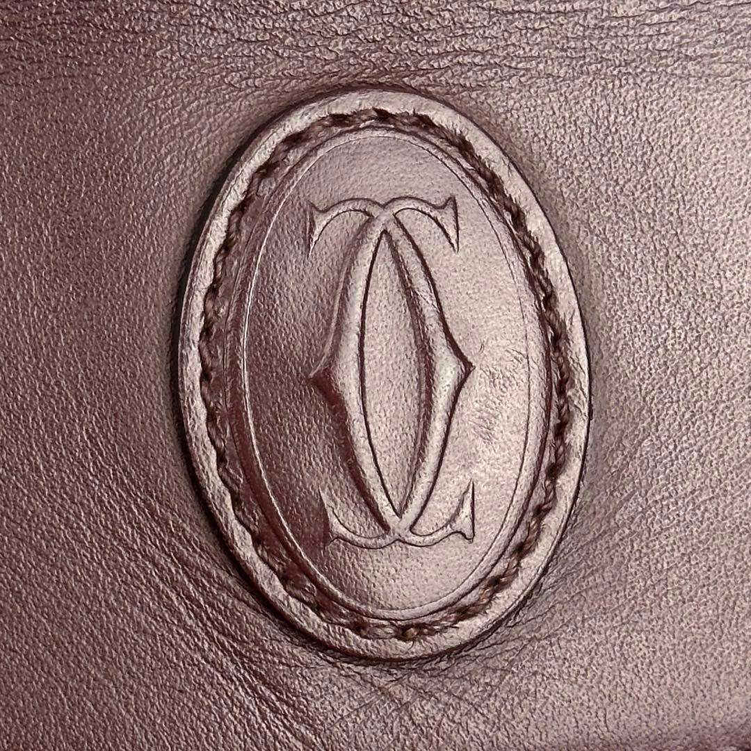 美品 カルティエ マストライン ショルダーバッグ 2way ゴールド金具 レザー