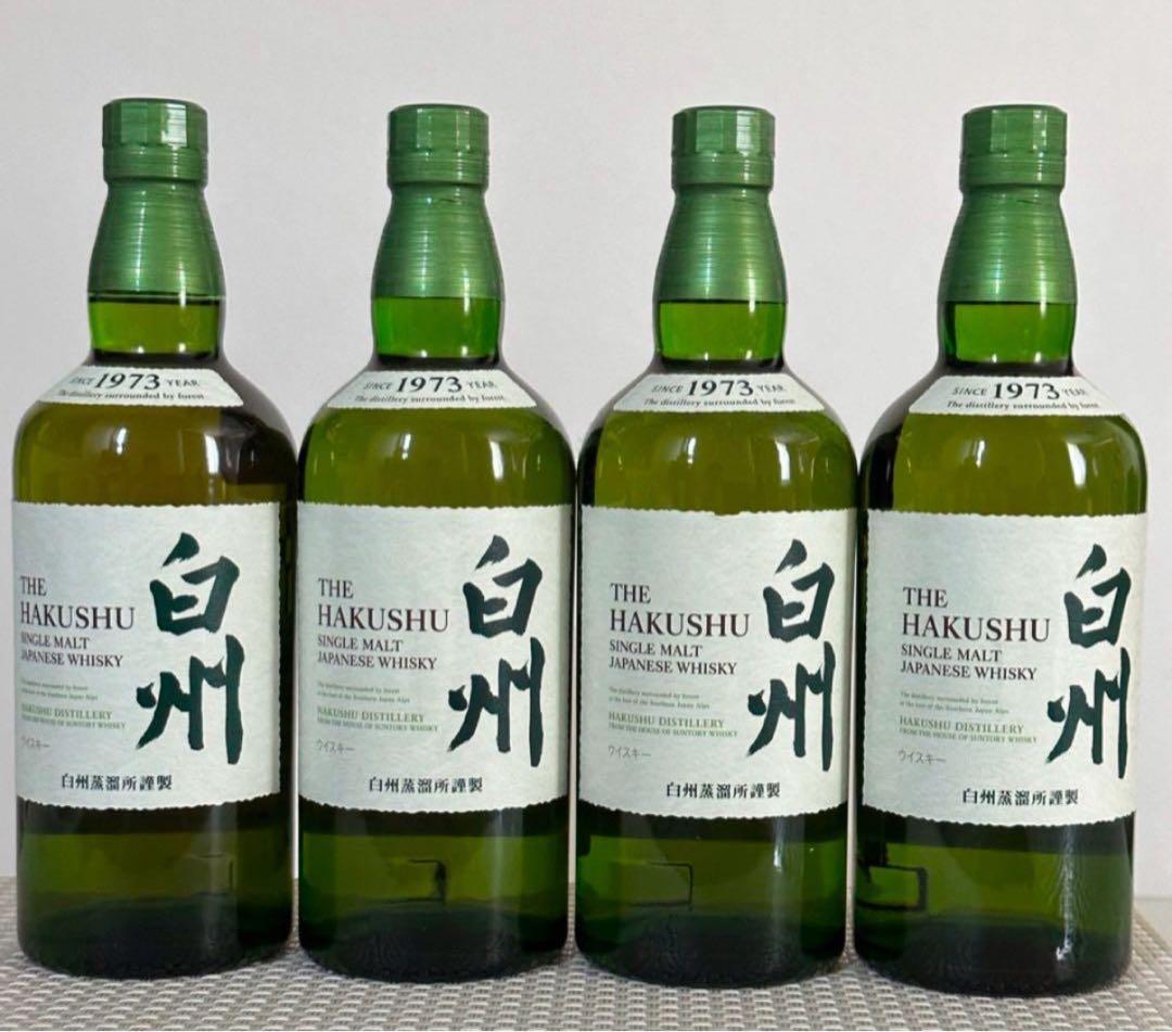 白州 シングルモルトウイスキー 1973年 4本セット - メルカリ