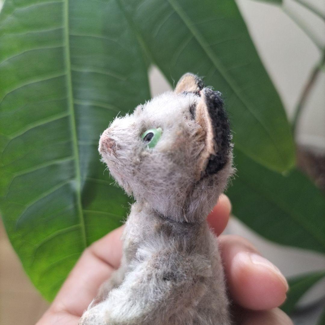 ドイツ ビンテージ schuco ノアズアーク 灰色猫 キャット