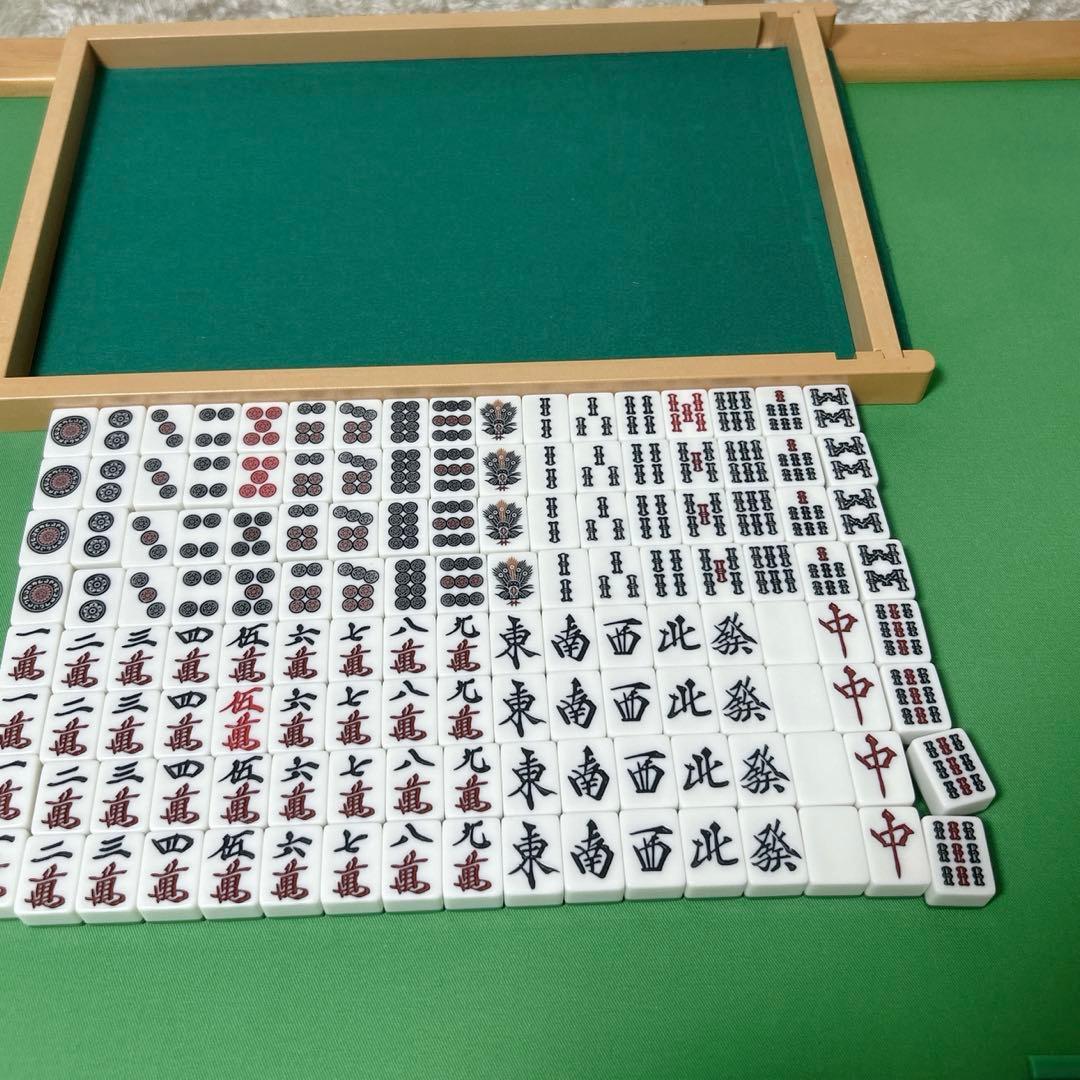 卓上麻雀　雀卓　麻雀　麻雀セット　手打ち麻雀　折りたたみ式　麻雀牌
