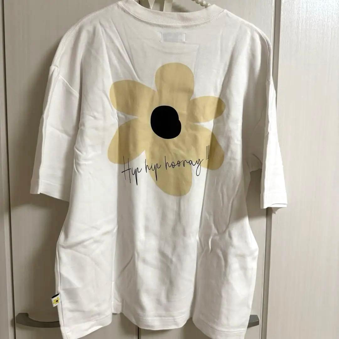 Naptime Nissy フラワープリントTシャツ ホワイト ナップタイム