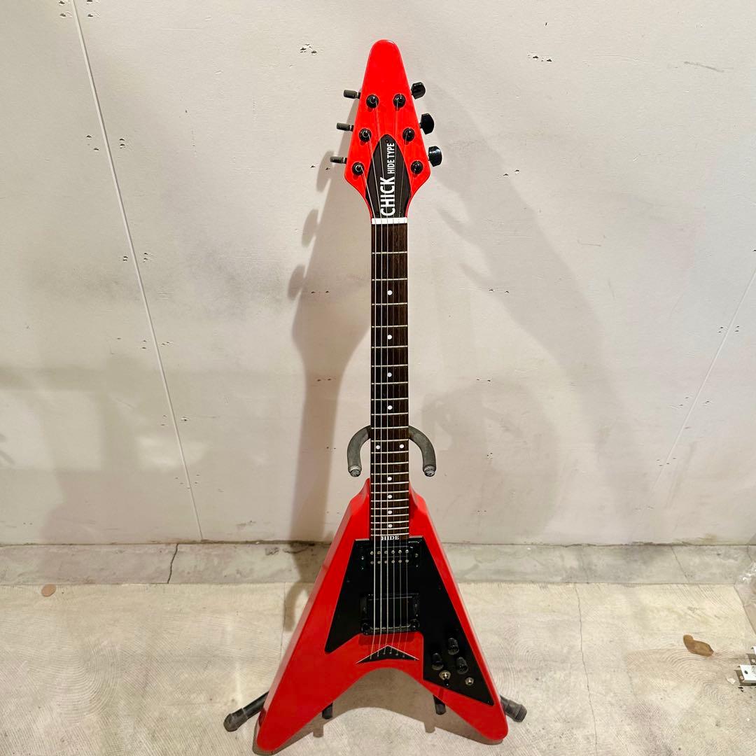 限定1点/赤フライングV/hideさん機材紹介登場機の再現品