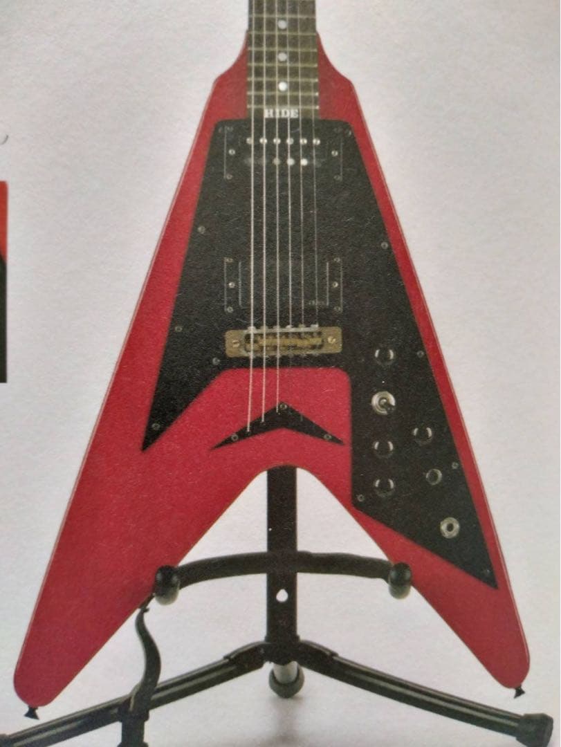 限定1点/赤フライングV/hideさん機材紹介登場機の再現品