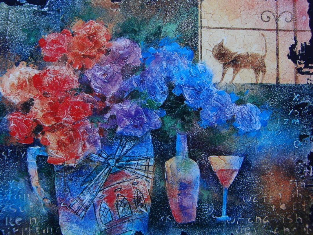 「マージェリーのまど」藤岡 しんたろう、希少画集・額装画