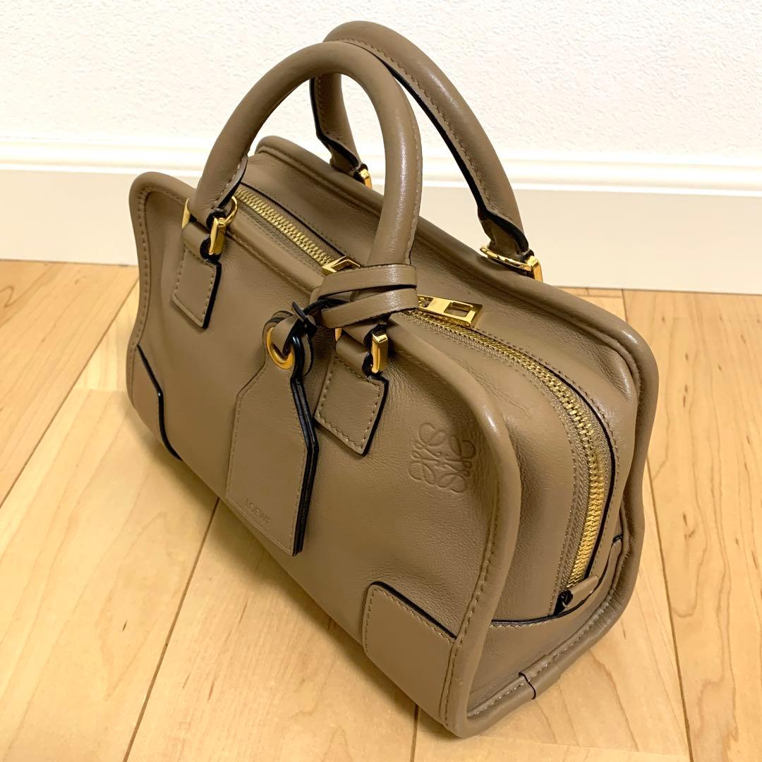 極美品　ロエベ アマソナ23 ショルダーバッグ ハンドバッグ 2way ベージュ