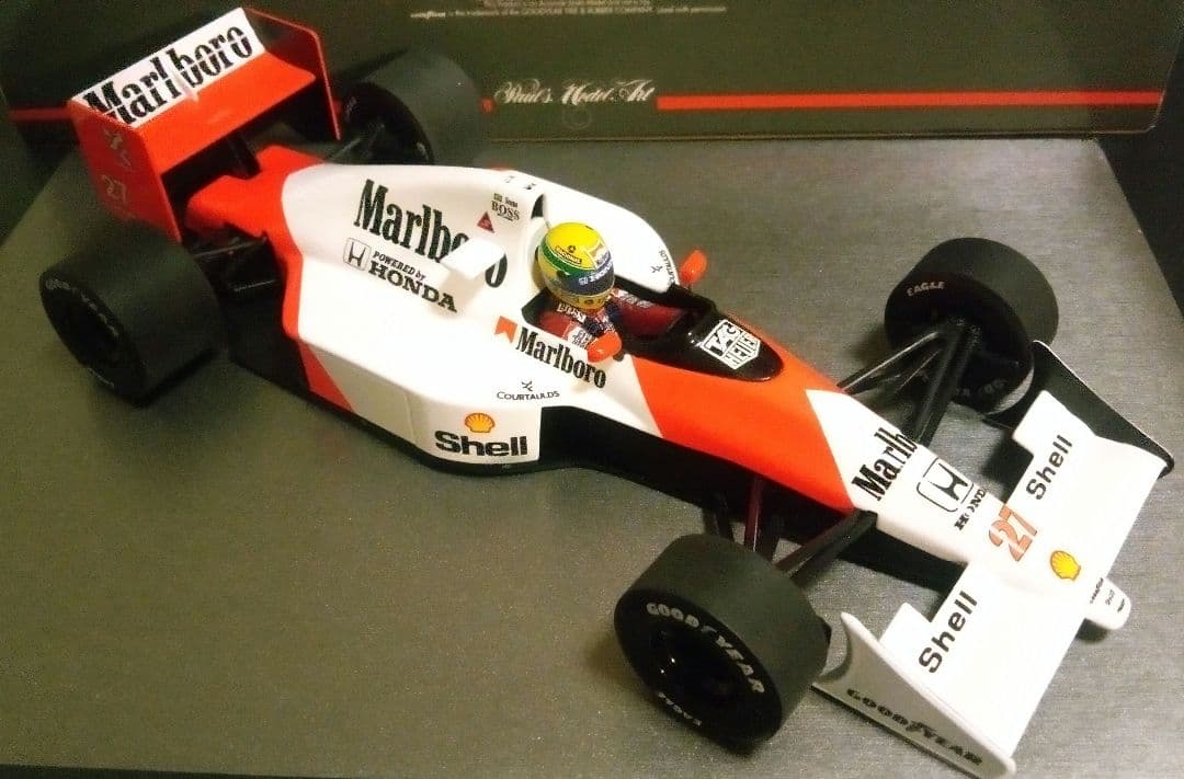 ミニチャンプス 1/18 F1 マクラーレン MP4/5B A.セナ リペイント