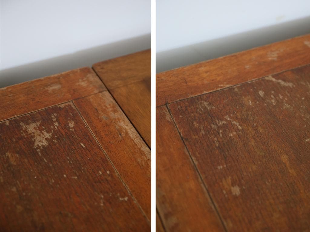 英国アンティーク木製ドローリーフテーブル/伸長式ダイニング机/作業台89-184