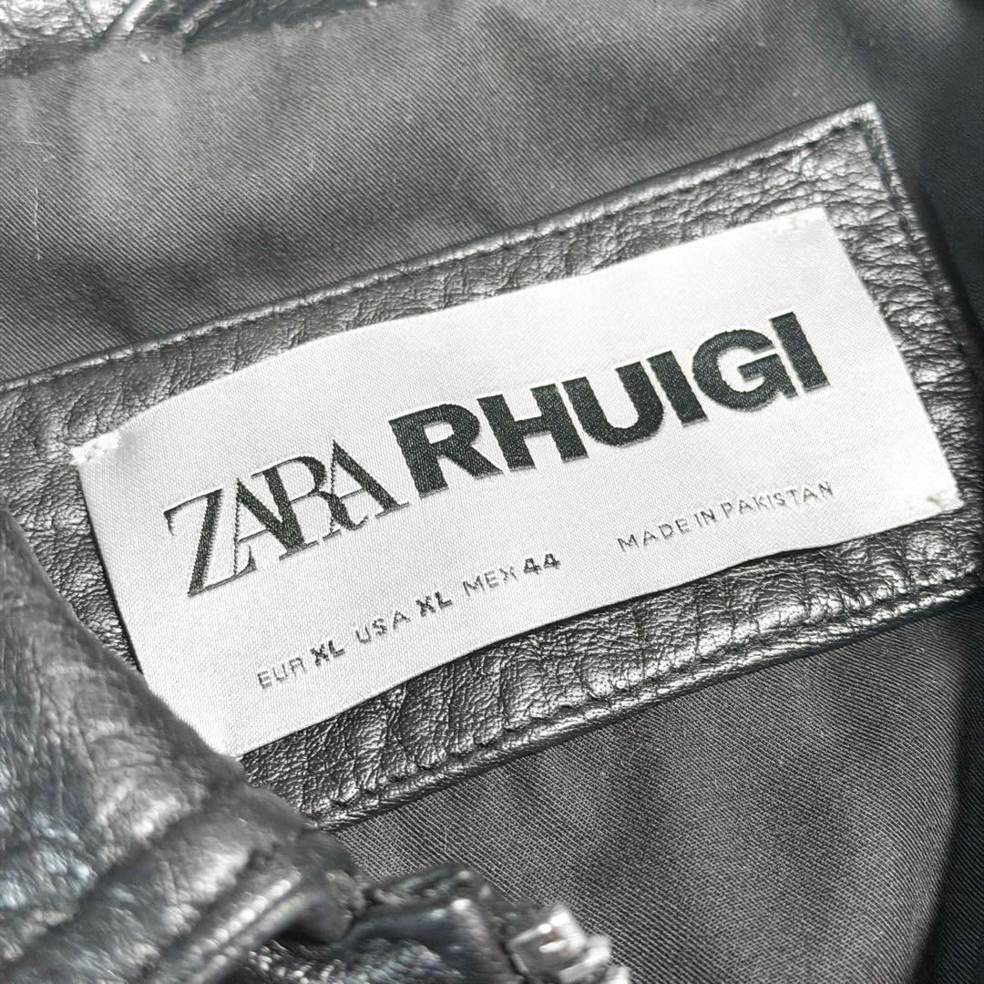 短丈】ZARA×RHUIGI レザージャケット XL シングル 低 価格