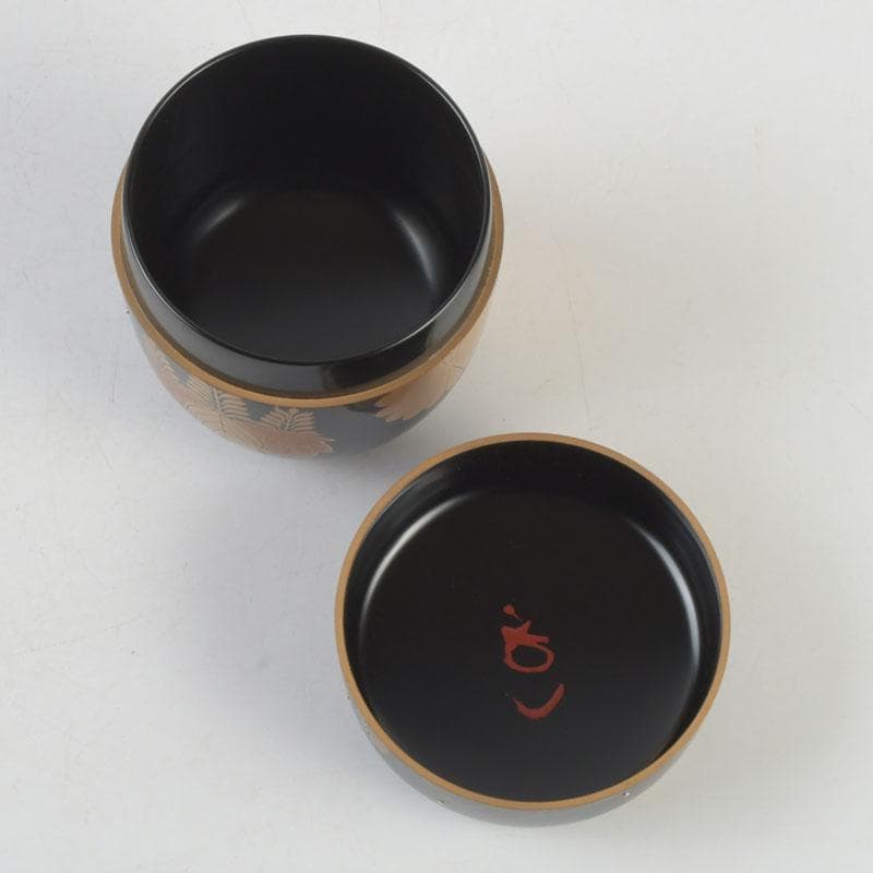 茶道具 呉藤童甫作 菊桐秋草蒔絵 大棗 堀内宗完(兼中斎)