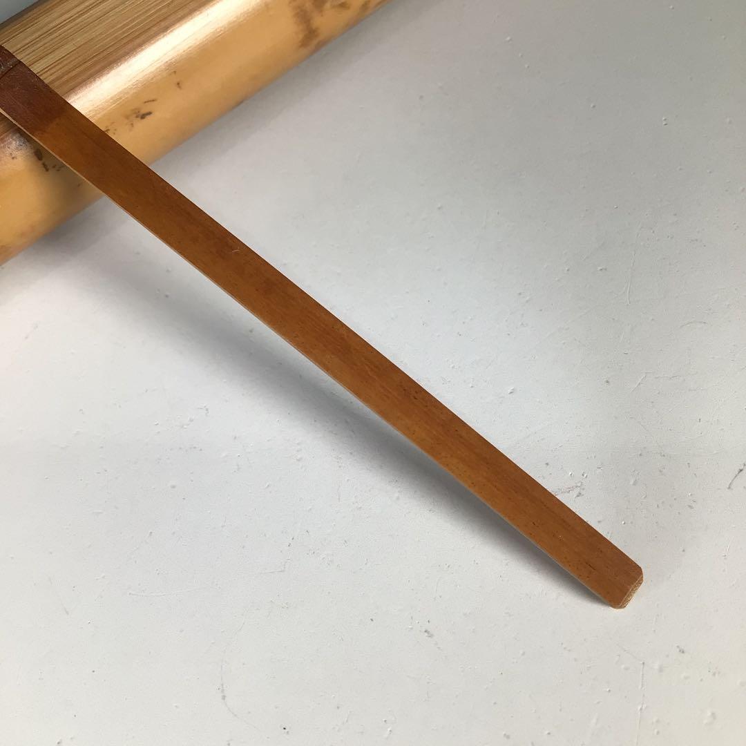 N822 茶杓 『宗陵作』『大徳寺 小堀卓巌』『銘 松涛』 竹茶杓 共箱