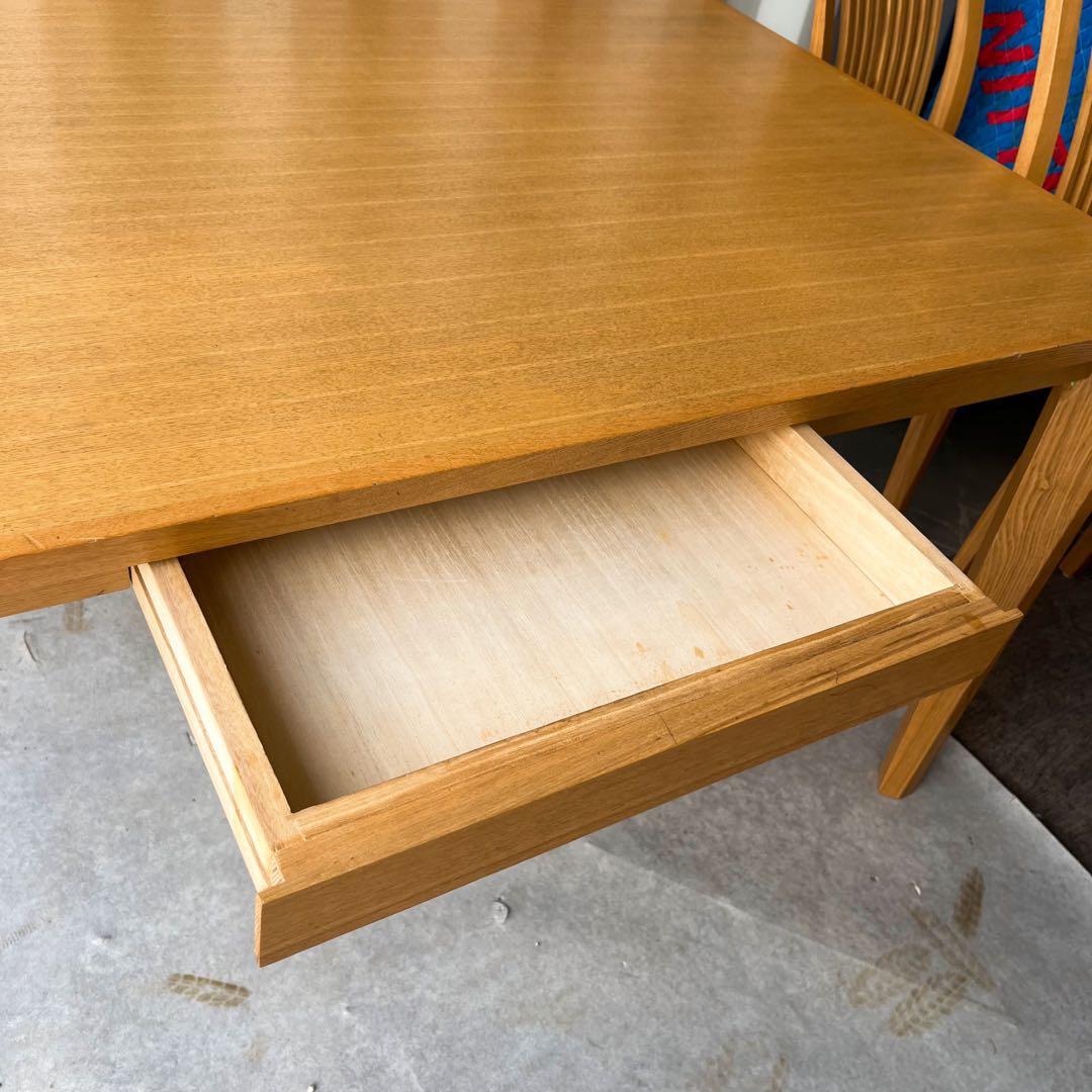 大塚家具 北欧風天然木ナチュラルダイニングテーブル&チェア4脚　ダイニングセット