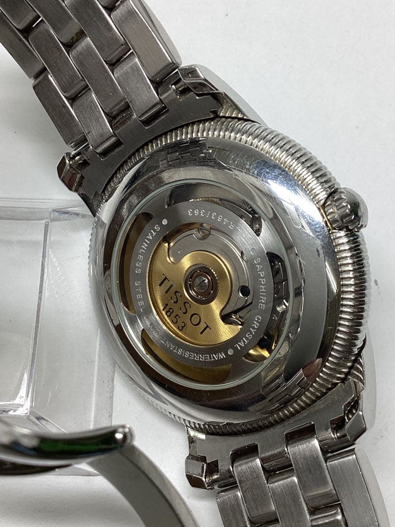 D*i様 TISSOT 1853 R463/363 自動巻き時計 黒文字盤