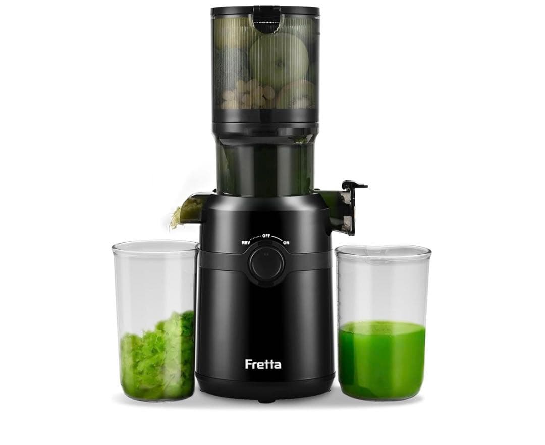 12021 Fretta スロージューサー 10.8cm広い投入口 1L大容量 Fretta ジューサー 10.8cm広い投入口 1L大容量 スロージューサー - UMSTORE