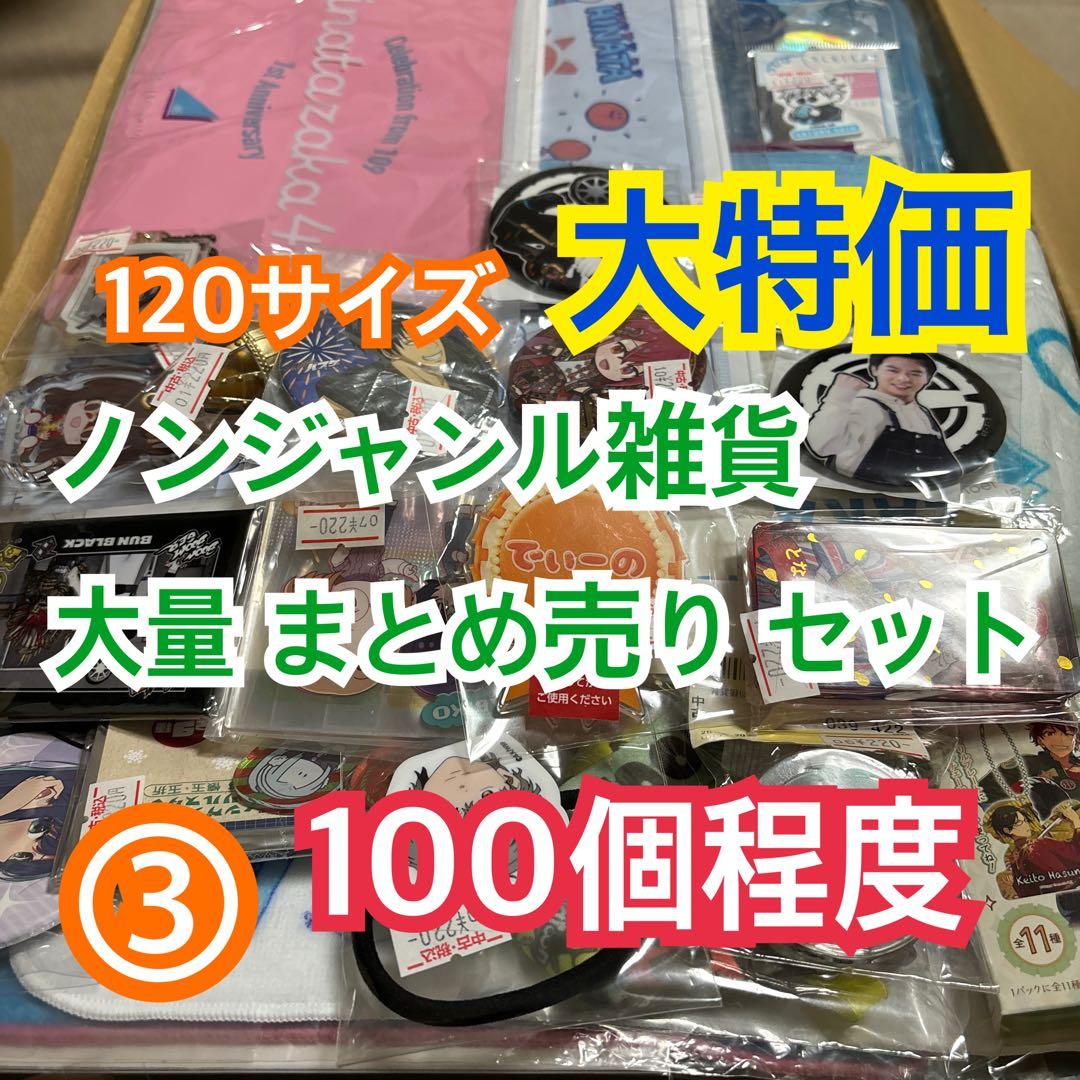 ③ 【120サイズ】ノンジャンルグッズ 大量 まとめ売り セット【100個