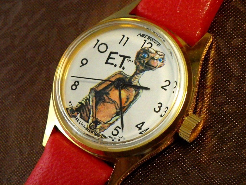 激レア☆未使用☆1982年 E.T. ヴィンテージ 手巻き腕時計【稼働品】映画